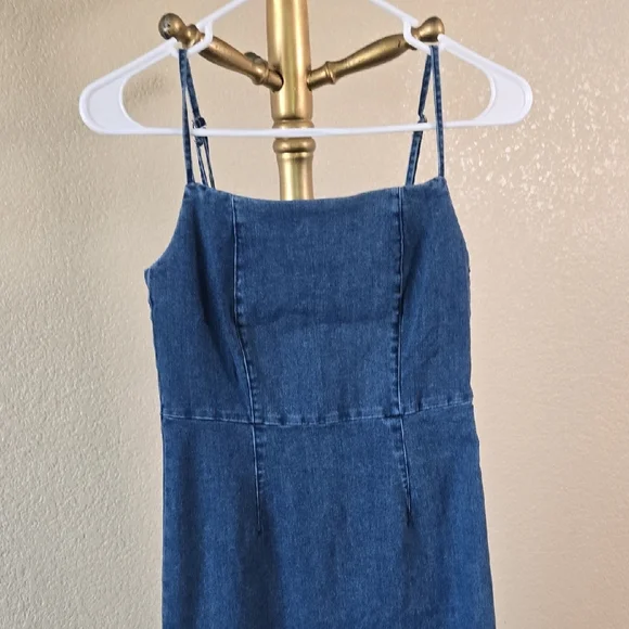 Vero Moda Blue Denim Midi Dress - Picture 4 of 10